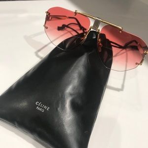 Celine Rimless Aviator Sunglasses